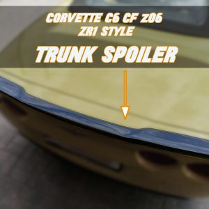 Carbon Fiber Trunk Spoiler For Corvette C6 CF z06