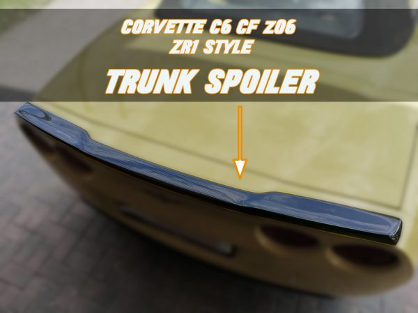 Carbon Fiber Trunk Spoiler For Corvette C6 CF z06