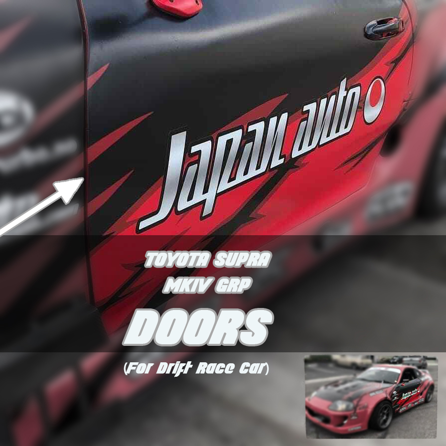 Toyota Supra MKIV GRP Doors For Drift Race Car motorsport lightweight  (PAIR) - LW-PERFORMANCE - Lightweight FRP parts for motorsport